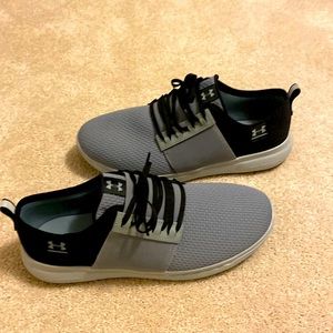 Never Worn Under Armour Gray and Black Sneakers size 11.5